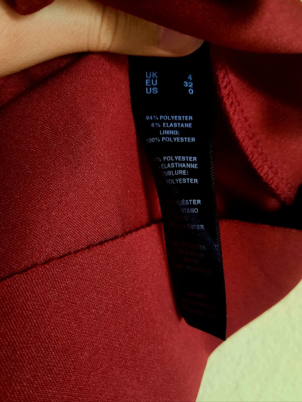 ASOS Burgundy Ruffle Mini Dress - Picture 6 of 6